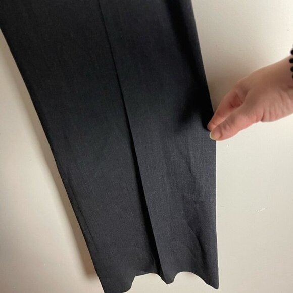 Lafayette 148 Virgin Wool Trouser Pants straight leg grey Women's Size 16 pant - Picture 5 of 11